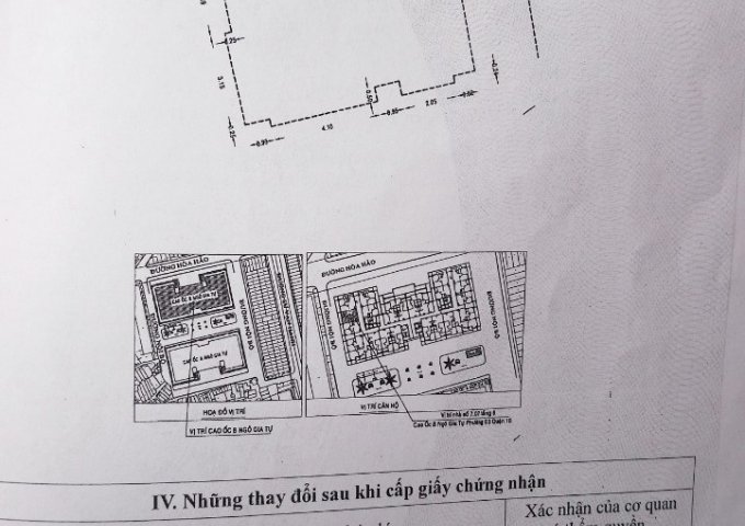 Cao Ốc B Ngô Gia Tự Quận 10 - 53m2 căn 7.07 tầng 7 - giá 2,25 tỷ TL