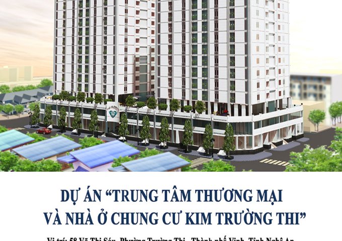 Bán căn hộ chung cư tại Dự án Chung cư Kim Trường Thi, Vinh, Nghệ An diện tích 60m2 giá 618 Triệu