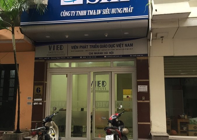 CHO THUÊ VĂN PHÒNG TẠI SỐ 6 NGÕ 36 HOÀNG NGỌC PHÁCH, ĐỐNG ĐA, HÀ NỘI