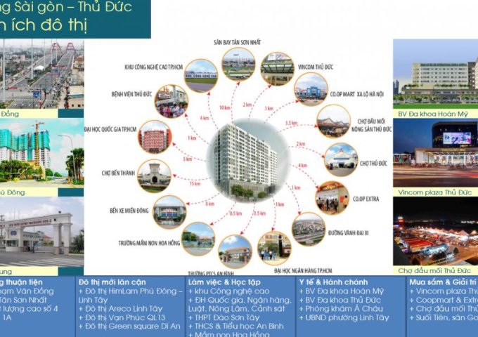 Bán căn hộ flora novia, CĐT nam long, mặt tiền phạm văn đồng quận thủ đức