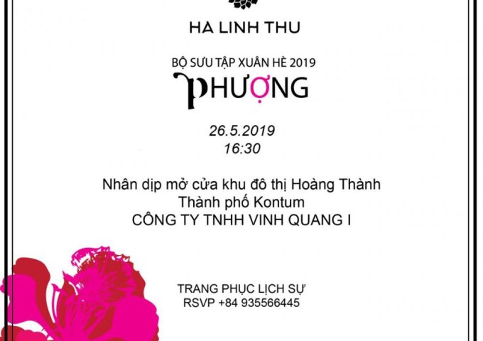 NTK HÀ THƯ LINH mang đến tp Kon Tum với hơn 30 bộ sưu tập Xuân Hè 2019