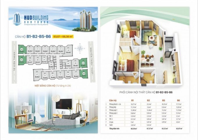 Thời điểm vàng để sở hữu căn hộ Hud Building giá 1,5 tỷ trung tâm phố đi bộ Nha Trang – 0903564696