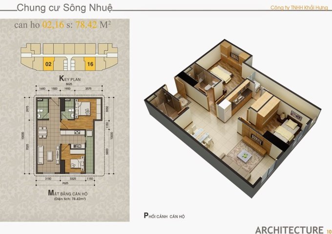 Bán Nhanh- Căn hộ tầng đẹp Sails Tower Sông Nhuệ 70m2-2PN- Full đồ- Giá 1,2 tỷ