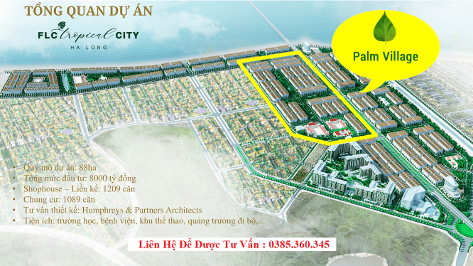 FLC Tropical city Hạ Long Giai đoạn 2 phân khu VÀNG PALM VILLAGE