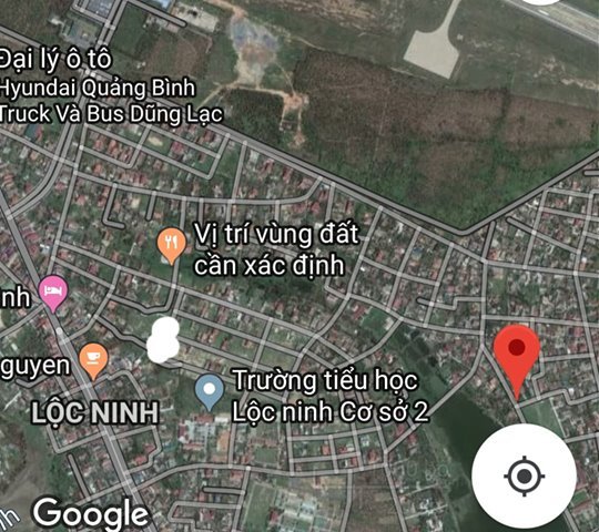 Bán đất sân bay Đồng Hới 2 mặt tiền 5tr5/m2