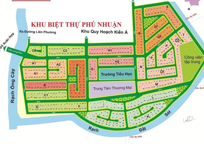 Bán nhanh lô góc 2 mặt tiền thuộc dự án Phú Nhuận- Phước Long B, Quận 9