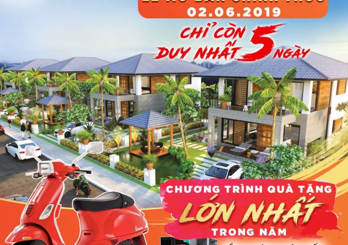 Cơ hội mua đất trúng xe Vespa năm 2019 tại lễ mở bán Hoàng Thành Kon Tum 02/06/2019
