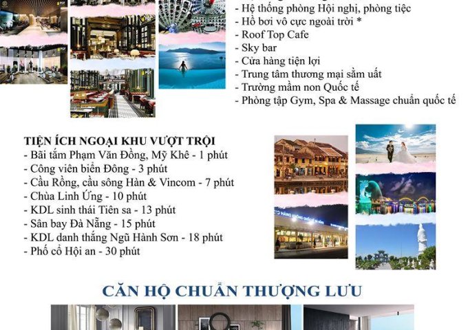 Nhận booking căn hộ cao cấp mặt tiền biển Võ Nguyên Giáp, Đà Nẵng