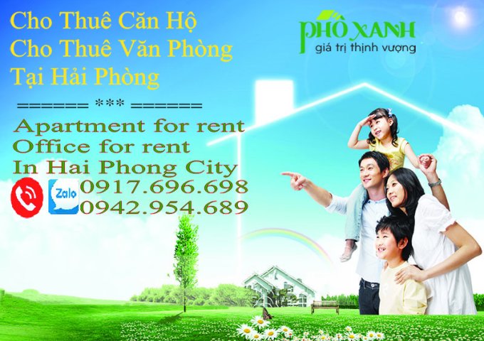 Cho thuê căn hộ đường Lê Hồng Phong, Hải Phòng LH 0917 696 698