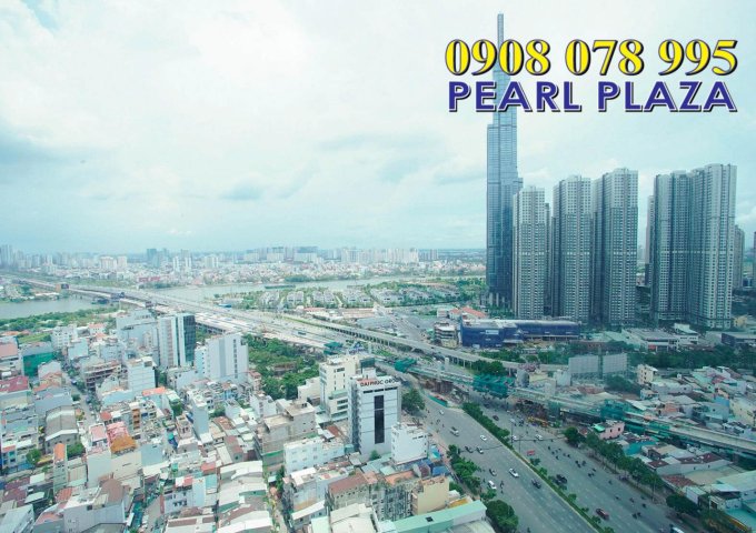 Pearl Plaza Bình Thạnh - cho thuê ch 2pn, view sông SG, nội thất đầy đủ. Hotline PKD SSG 0908 078 995 xem nhà ngay