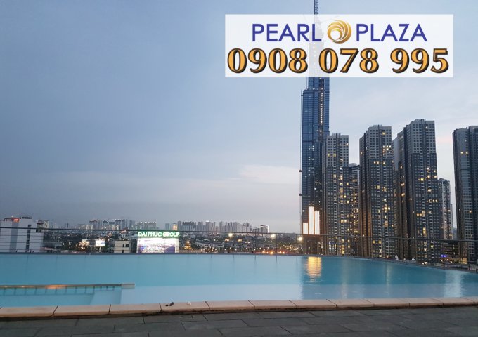 Pearl Plaza Bình Thạnh - cho thuê ch 2pn, view sông SG, nội thất đầy đủ. Hotline PKD SSG 0908 078 995 xem nhà ngay