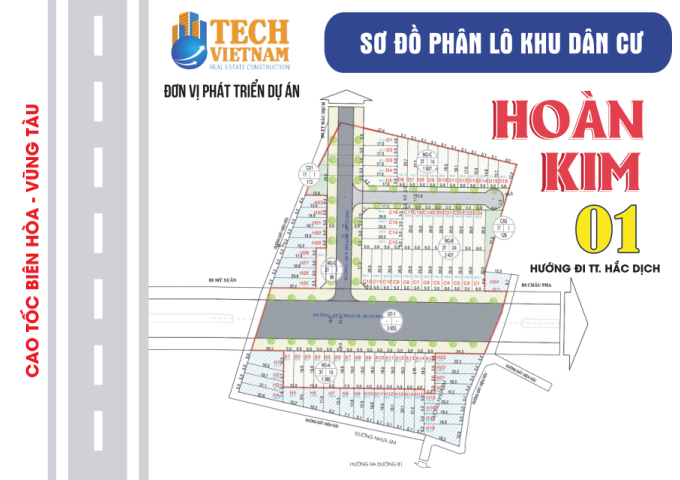 Bán đất nền dự án tại Dự án khu dân cư Hoàn Kim 01, thị xã Phú Mỹ, Bà Rịa - Vũng Tàu 