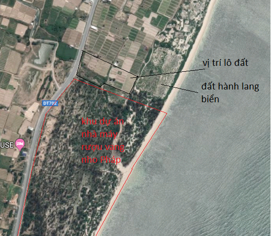 Bán Đất Mặt Tiền Đường Ven Biển 702, Mỹ Hòa, Ninh Thuận 9100 m2