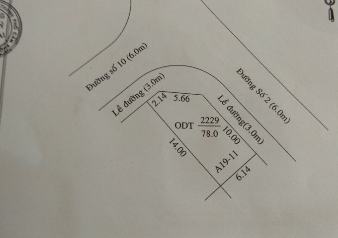 Bán nền góc 2 mặt tiền đường số 10 & 2 kdc Nam Long 2, sổ hồng thổ cư , giá rẻ nhất khu vực 3.6 tỷ.