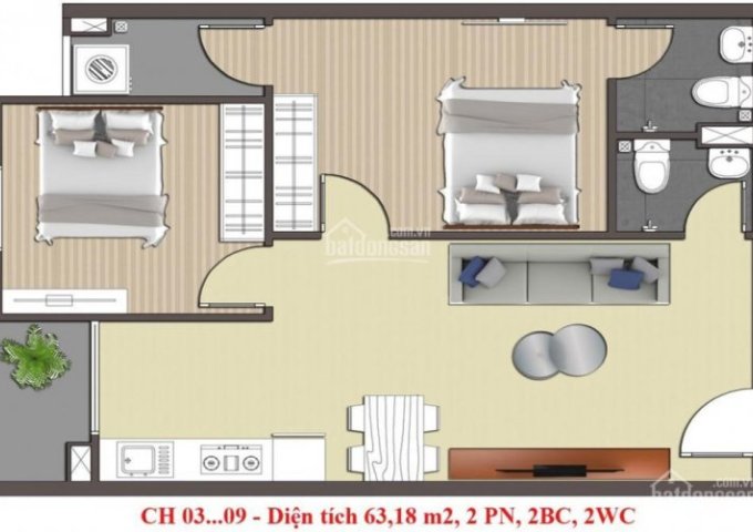 Bán căn hộ chung cư giá rẻ đường Bình Chiểu, P. Bình Chiểu, 1.55 Tỷ (gồm thuế phí mua bán).