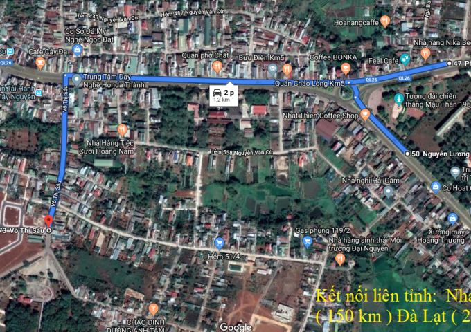 Bán đất tại Phường Tân Lập, Buôn Ma Thuột,  Đắk Lắk diện tích 100m2  giá 1,900 Triệu