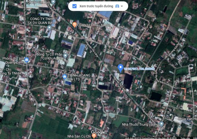 Kẹt tiền bán gấp 107m2 đất thổ cư MT đường Nguyễn Thị Lắng, sổ riêng, sang tên ngay, LH: 0907.639.419