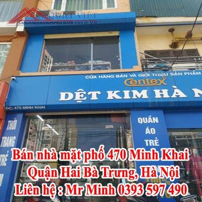 Bán nhà mặt phố 470 Minh Khai, Quận Hai Bà Trưng, Hà Nội, SĐCC