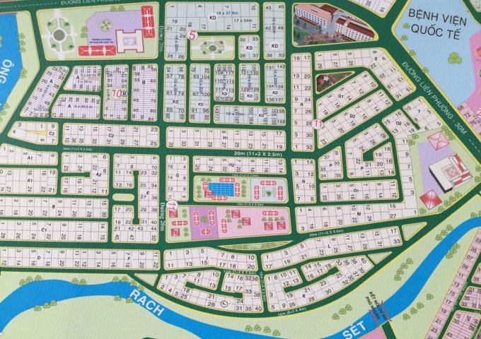  Chủ đất cần tiền bán gấp lô F, góc hai mặt tiền đường 12m và 20m, dự án Phú Nhuận, Q9
