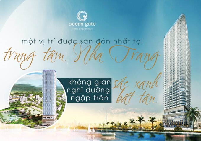 Bán căn hộ chung cư tại Dự án Ocean Gate Nha Trang, Nha Trang,  Khánh Hòa - Căn hộ 2 phòng ngủ dự án Ocean Gate