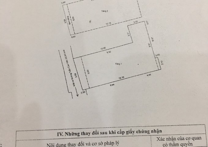 Bán nhà 2 tầng 5,56x13m, kiệt 3m K210 Trần Cao Vân - Thanh Khê