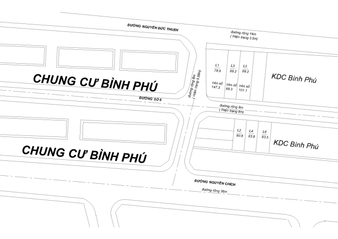 Đất Khu dân cư Bình Phú Nha Trang, còn 2 lô duy nhất.