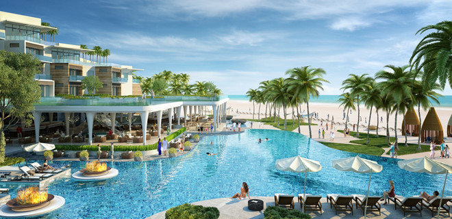 Bán cắt lỗ căn 2 ngủ view hồ bơi và biển- Premier Residences Phú Quốc