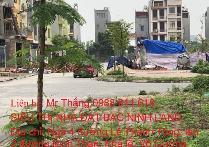 Bán lô đất khu Đồng Quán, Phường Võ Cường, TP.Bắc Ninh 