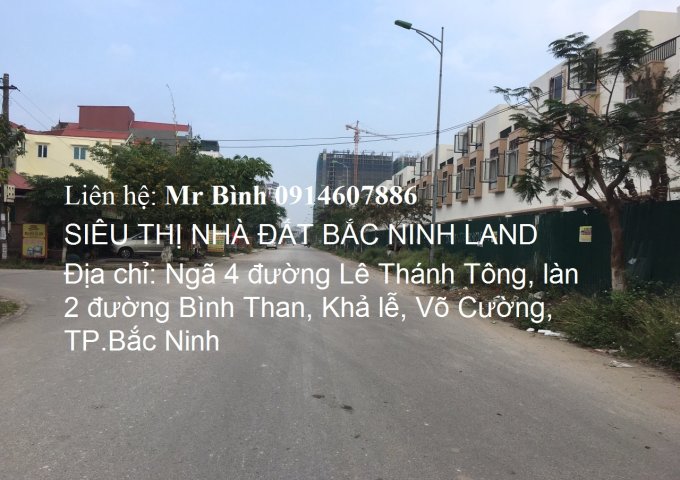 Chính chủ cần bán lô đât đường Nguyễn Quyền, Khả Lễ 2, TP.Bắc Ninh
