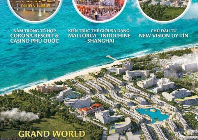 Bán Dự án tổ hợp Shop Grand World Phú Quốc, Phú Quốc,  Kiên Giang giá 10 Tỷ