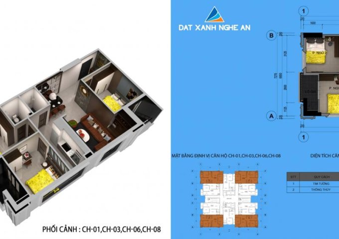 Bán căn hộ chung cư tại Dự án Sài Gòn Sky, Vinh,  Nghệ An diện tích 62m2 giá đợt 1 