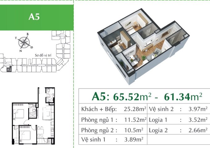 Chung cư Eco City Việt Hưng; Nhận nhà ở ngay với 10% giá trị căn hộ; CK 11% + 1 cây vàng; 1,7 tỷ căn