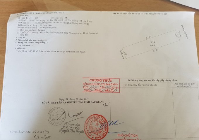 Cần bán nhà đất tại TP Bắc Giang, Bắc Giang