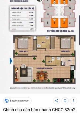Bán căn hộ chung cư Nam Xa La toà CT2 diện tích 81,6m2 giá bán nhanh 13,8tr/m