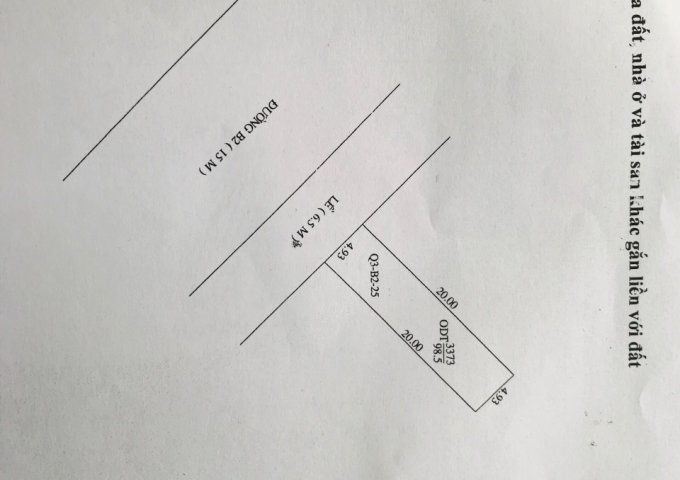 Bán nền đẹp đường B2 KDC Thiên Lộc, Cái Răng, Cần Thơ