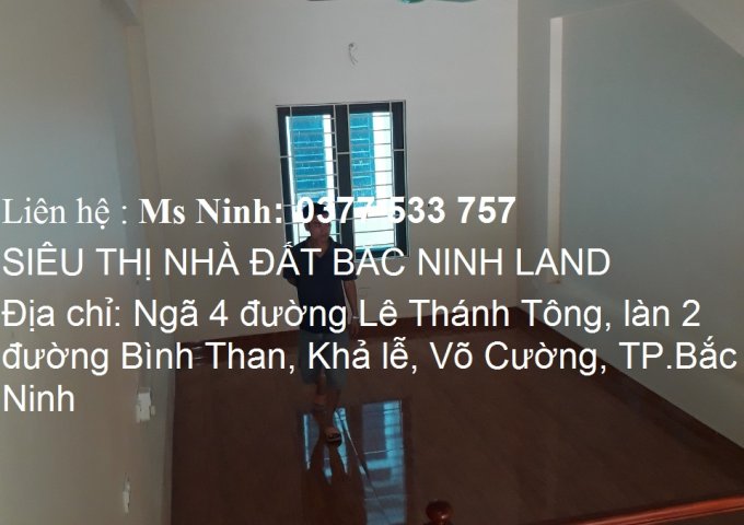 Cho thuê nhà 3 tầng full đồ tại Khu Khả Lễ, Võ Cường, TP.Bắc Ninh