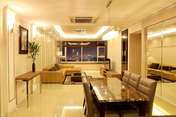 Cho thuê căn hộ chung cư Saigon Pearl, Bình Thạnh, 3 phòng ngủ nội thất châu Âu giá 21 triệu/tháng