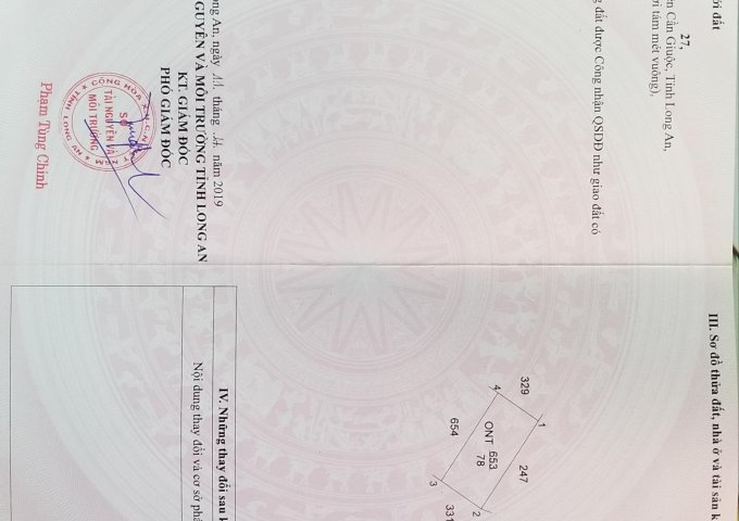 Cần bán gấp lô đất ở Tân Kim, huyện Cần Giuộc, Long An