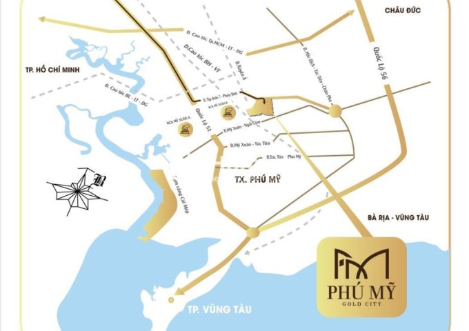 Phú Mỹ Gold City dự án đất nền liền kề Sân bay Long Thành