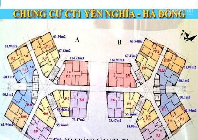 Chính chủ cần bán gấp căn hộ ở CT1 Yên Nghĩa để giá hạt rẻ , căn 2 ngủ giá 731TR. LH 0944796216