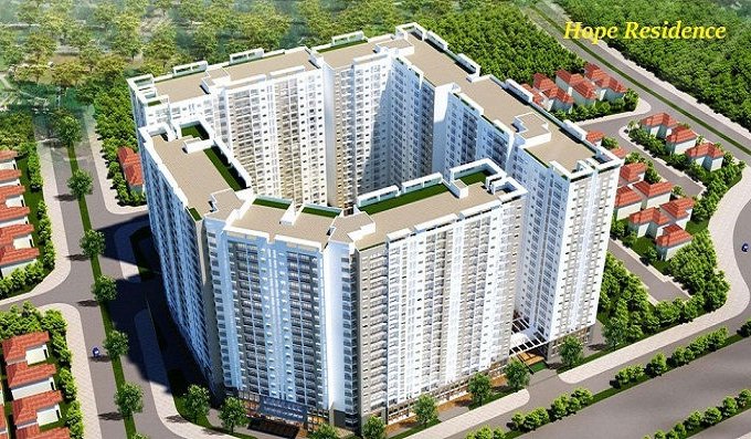 Bán căn hộ Hope Residence Phúc Đồng, tầng 10, tòa H4, căn hộ 2 phòng ngủ, 2 vệ sinh, 58m2
