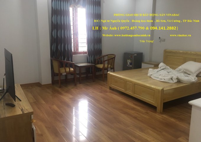 Cho thuê nhà 12 phòng mặt tiền đẹp   - full nội thất – Khu Võ Cường , TP Bắc Ninh