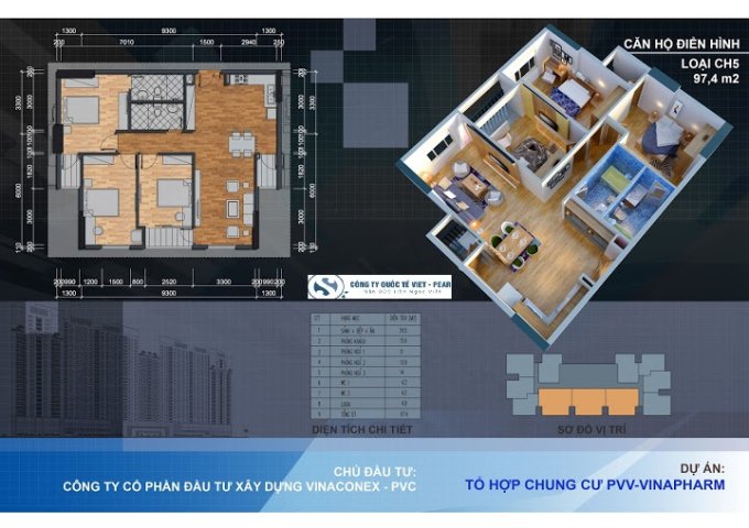 Chính chủ cần bán căn hộ tại PVV-Vinapharm 60B Nguyễn Huy Tưởng, Thanh Xuân, Hà Nội.