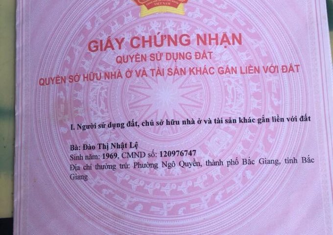 Cần bán nhà 2 tầng Phường Ngô Quyền - Thành phố Bắc Giang - Bắc Giang