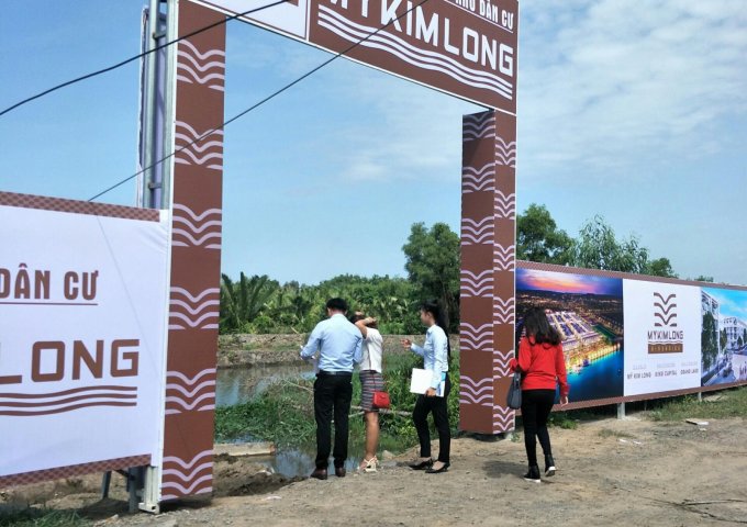 Bán đất tại Dự án Mỹ Kim Long Riverside, Tân Trụ,  Long An diện tích 100m2  giá 6.5 Triệu/m²