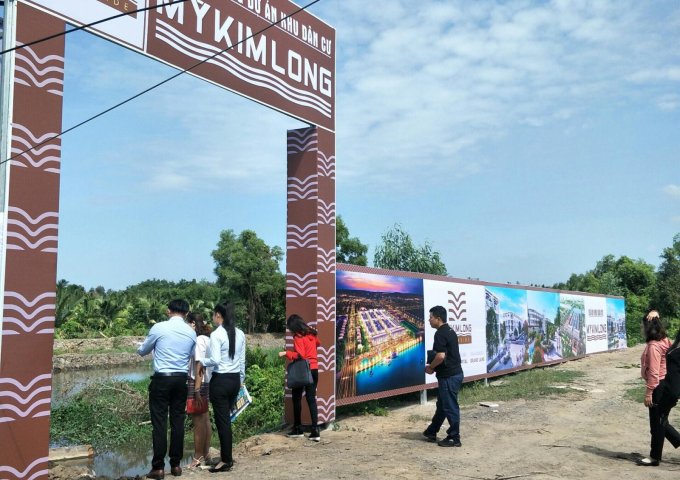 Bán đất tại Dự án Mỹ Kim Long Riverside, Tân Trụ,  Long An diện tích 100m2  giá 6.5 Triệu/m²