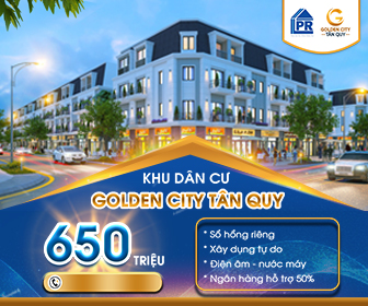 lợi nhuận ngay 20% chỉ sau 3 tháng.siêu dự án golden city tân quy giá đầu tư chỉ 650tr/nền