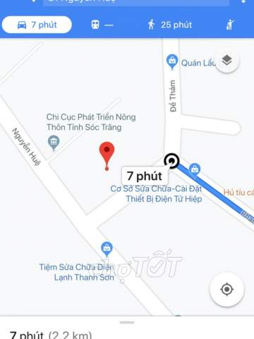 Chính chủ cần  bán lô đất 350m2 hai mặt tiền đường Nguyễn Huệ, Phường 1, Thành phố Sóc Trăng, Sóc Trăng