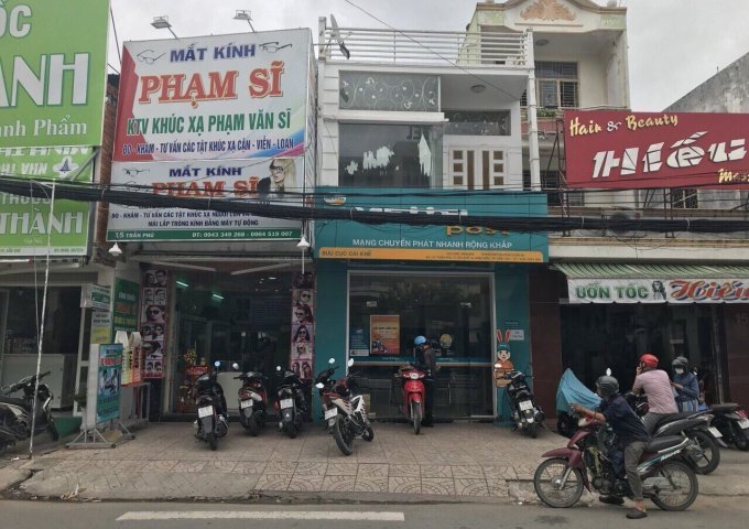 Bán nhà mặt tiền đường Trần Phú, gần vòng xoay Hùng Vương, ngang 7.92m nở hậu 8.5, thổ cư 100%, giá bán 16 tỷ