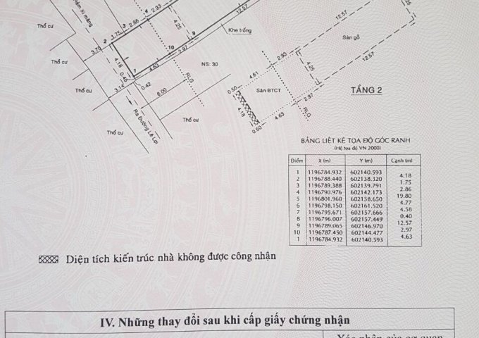 Bán nhà HXH Lê Lợi P4 GV  DT; 4,25mx25m nở hậu 4,77m,DTCN:107m2 Nhà cấp 3 tiện xây mới theo thiết kế hoặc xây phòng trọ cho thuê